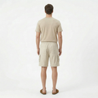 Birchbourne - Men’s Elastic Waist Drawstring Cargo Shorts