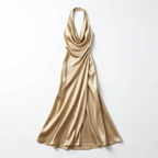 Birchbourne - Women’s Halter Neck Satin Maxi Dress
