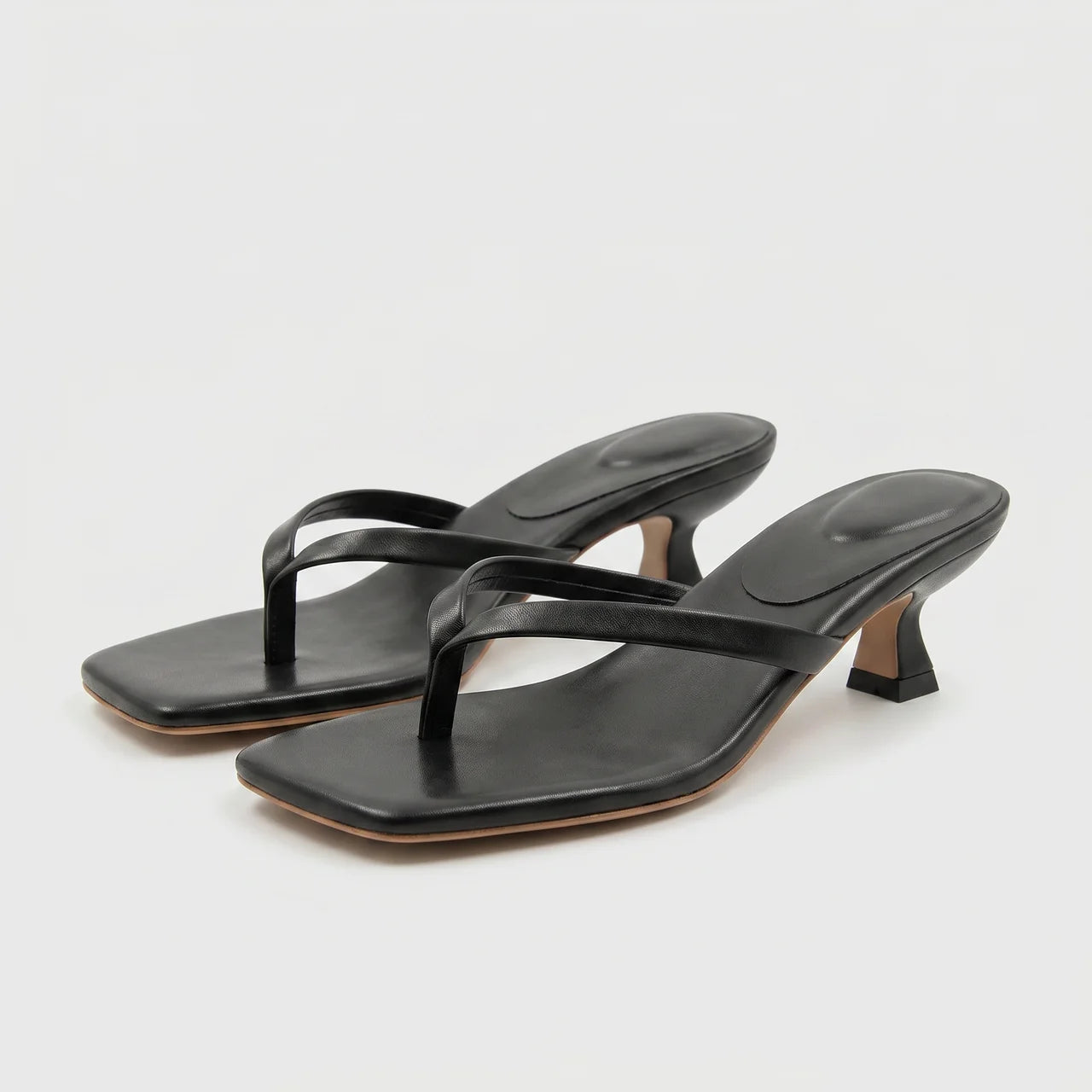 Women's Thong Kitten Heeled Sandals