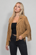 Women's Suede Fringe Cowboy Jacket