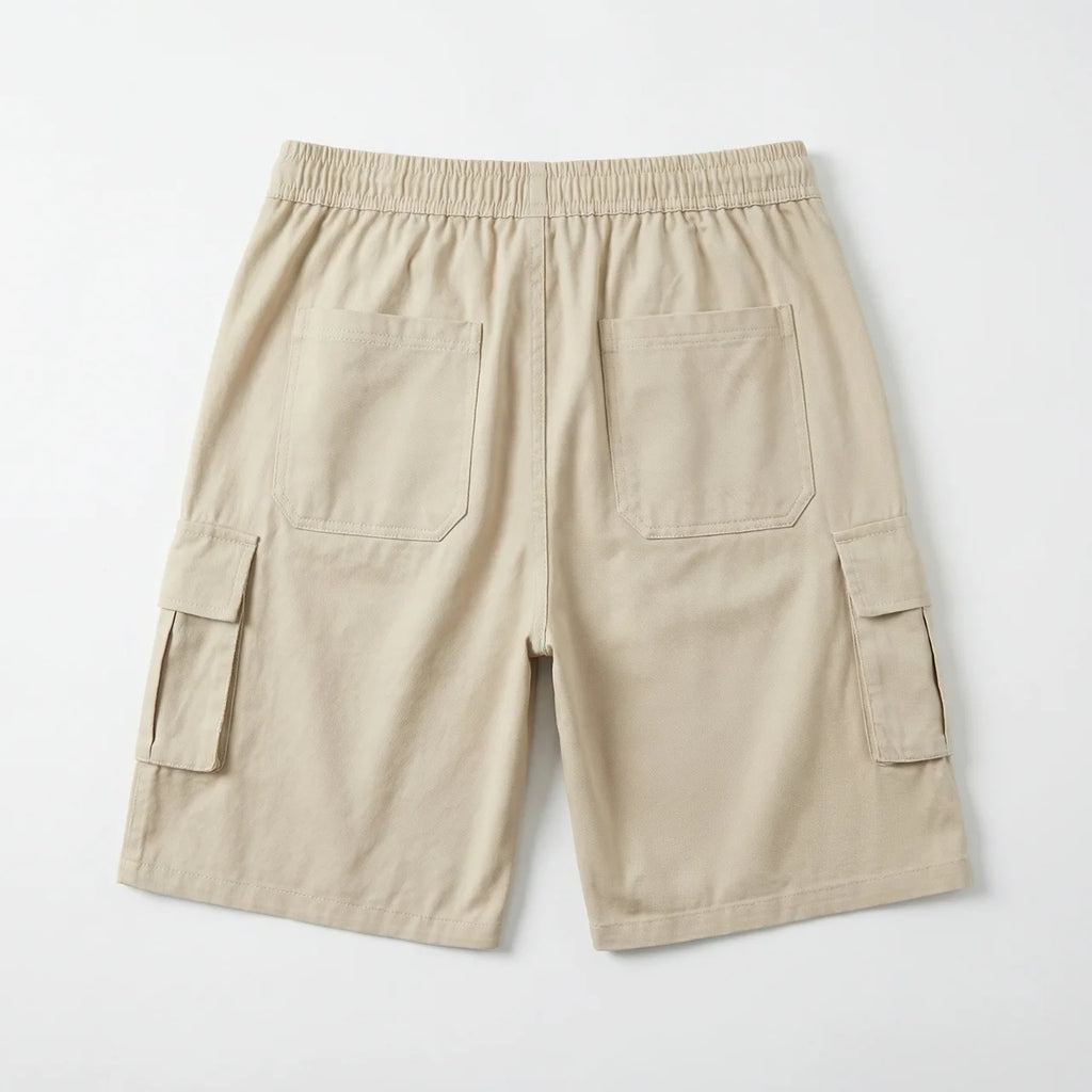 Birchbourne - Men’s Elastic Waist Drawstring Cargo Shorts
