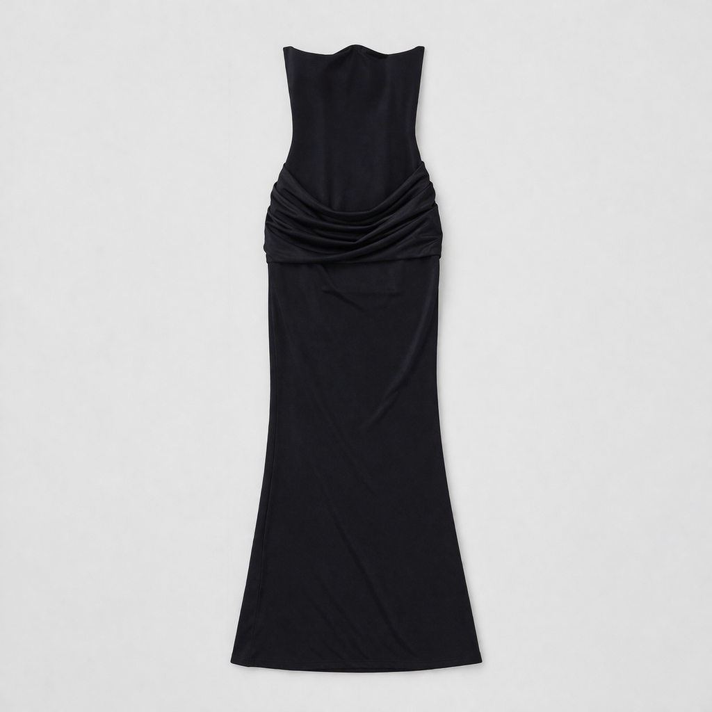 Women's Corset Strapless Maxi Dress