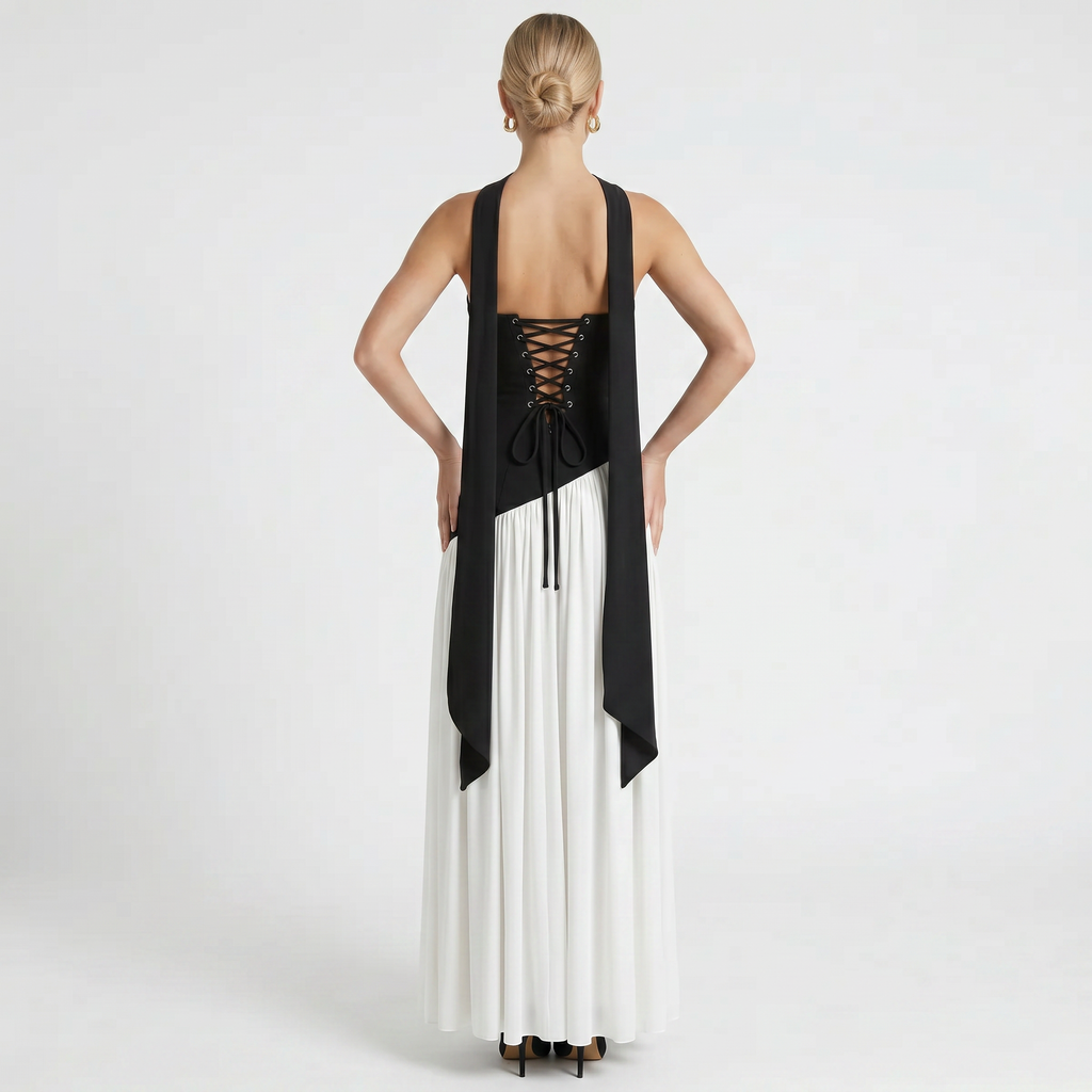 Women's Elegant Strapless Maxi Dress