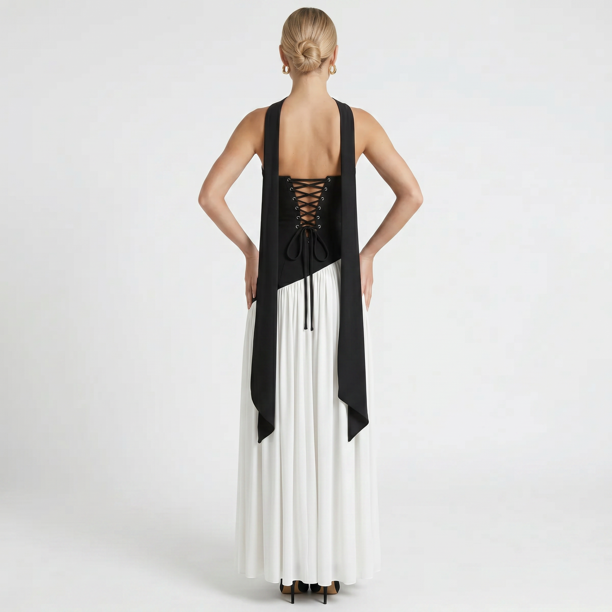 Women's Elegant Strapless Maxi Dress