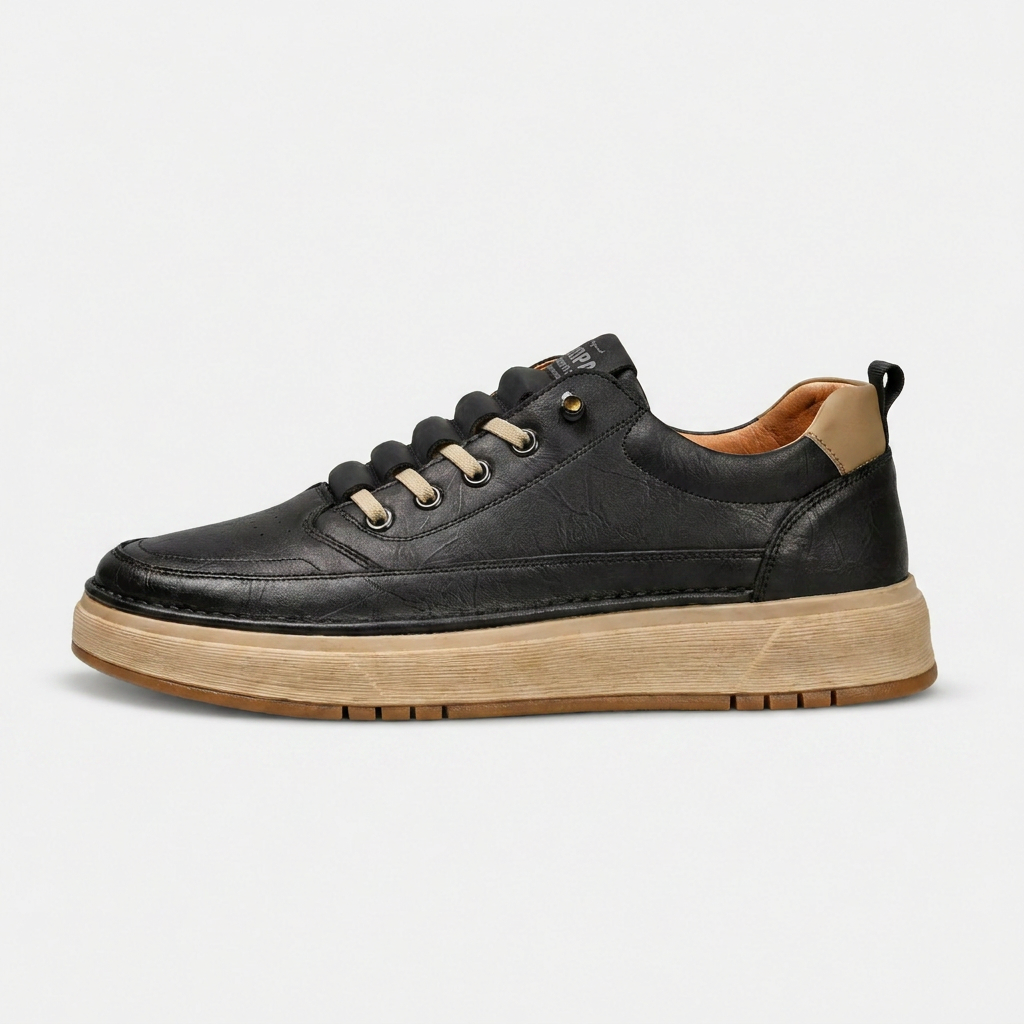 Men's Synthetic Lace-Up Low Top Sneakers