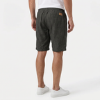 Men's Linen Shorts - Elasticated Waist Drawstring Summer Beach Shorts