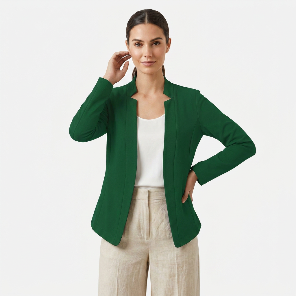 Women's Open Front Long Sleeve Casual Summer Blazer