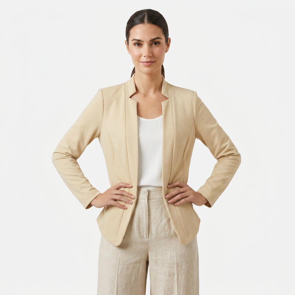 Women's Open Front Long Sleeve Casual Summer Blazer