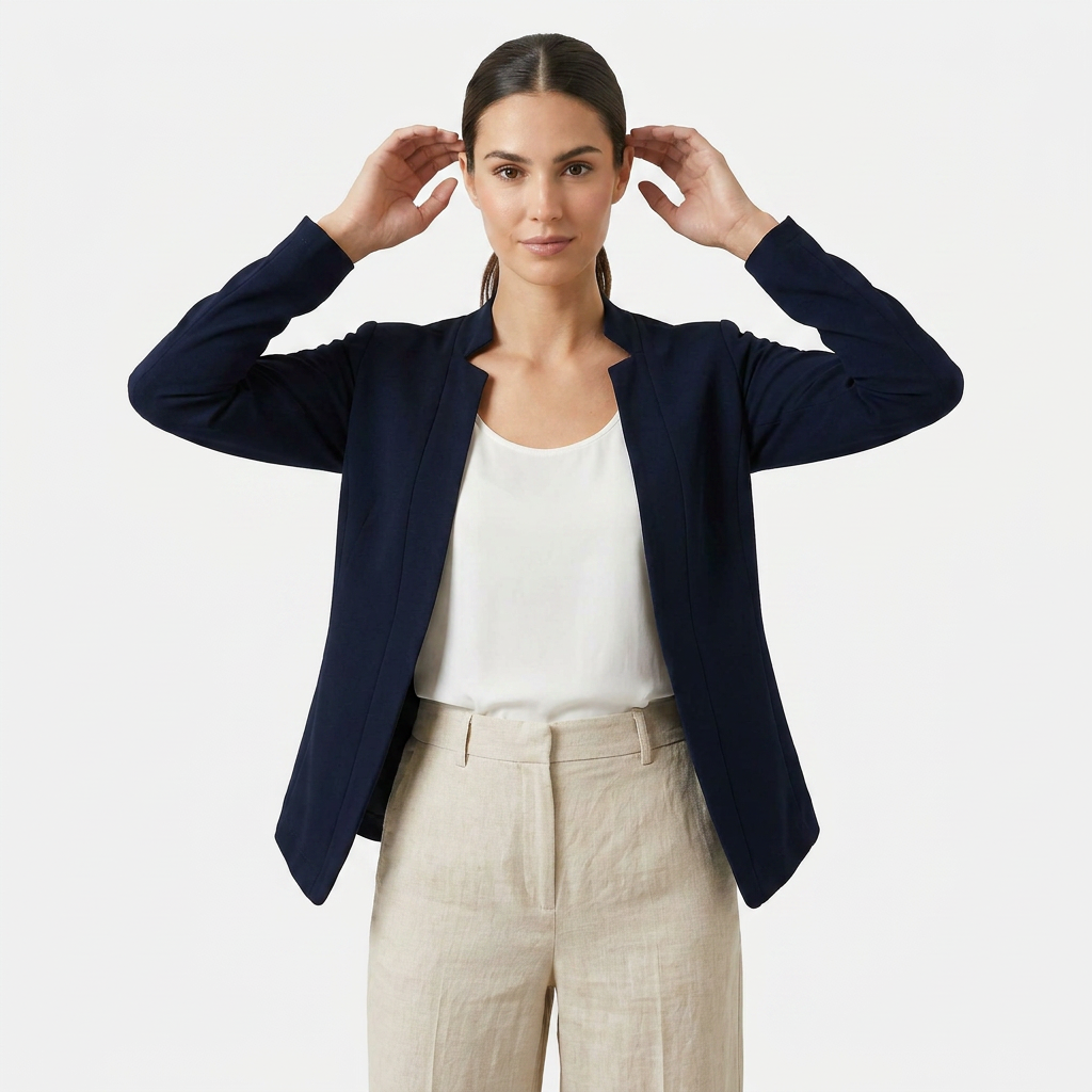Women's Open Front Long Sleeve Casual Summer Blazer