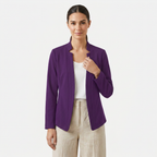 Women's Open Front Long Sleeve Casual Summer Blazer