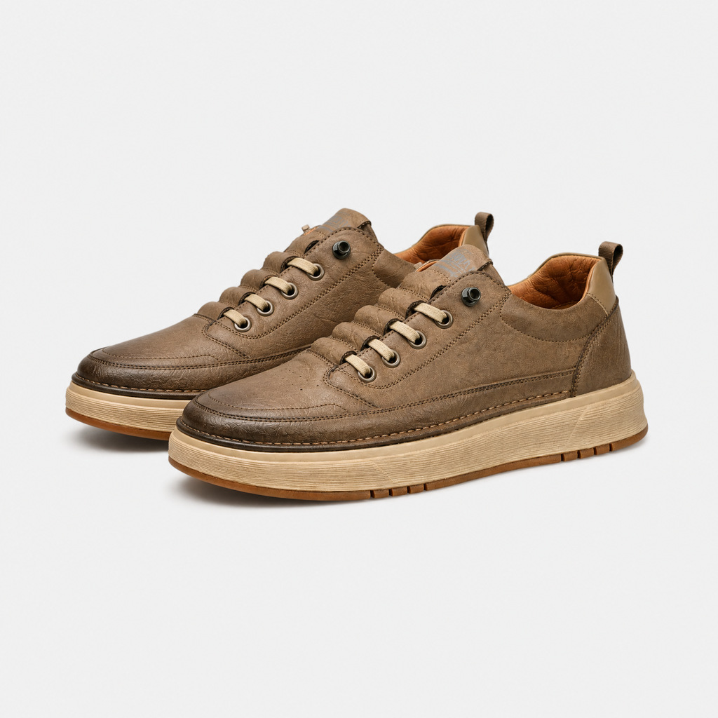 Men's Synthetic Lace-Up Low Top Sneakers