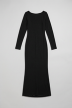Women’s Open Back Long Sleeve Maxi Dress