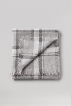 Women’s Tartan Triangle Scarf Frayed Edge