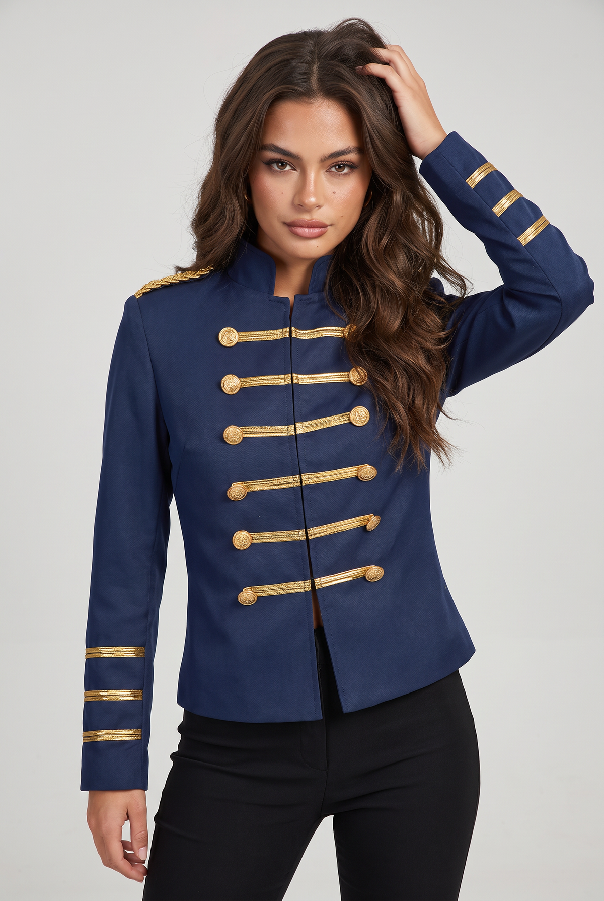 Women’s Napoleon Jacket with Braided Trim