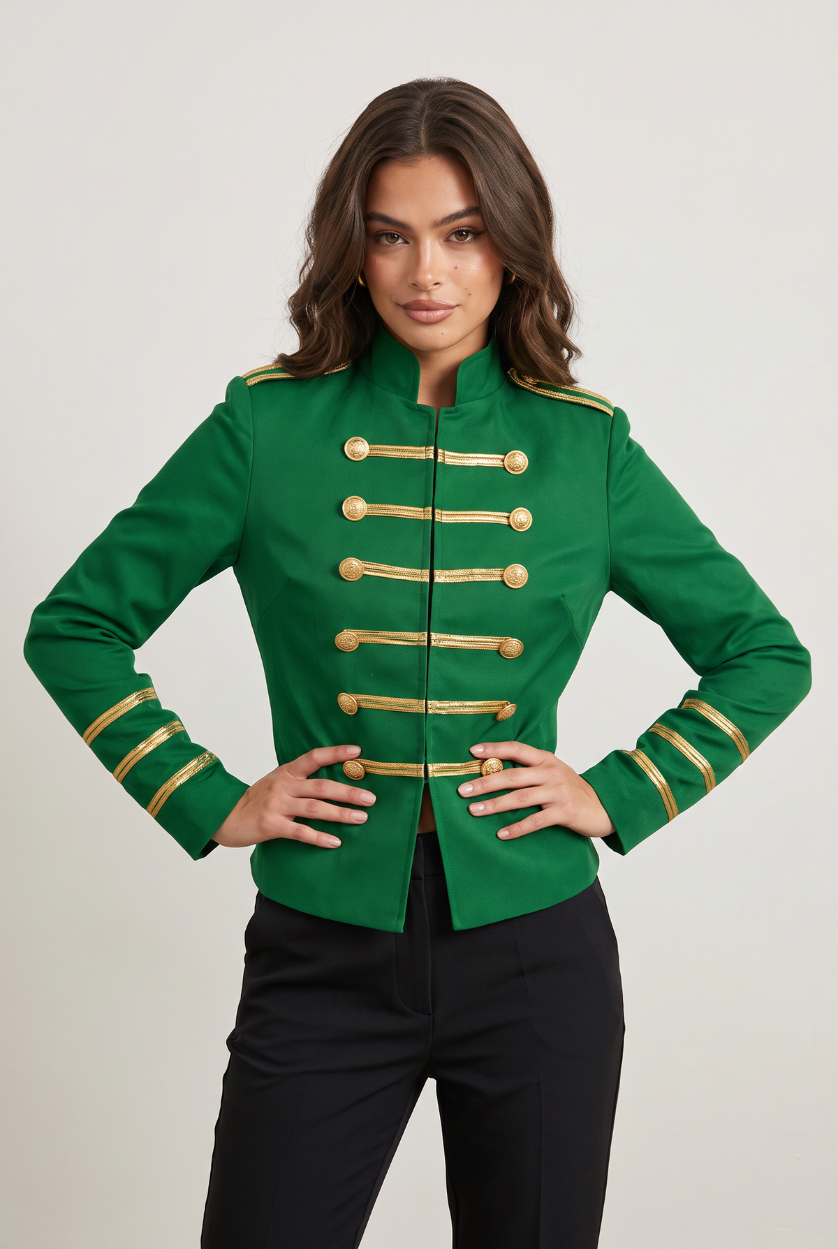 Women’s Napoleon Jacket with Braided Trim