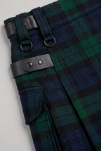 Women’s Tartan Buckle Kilt Midi Skirt