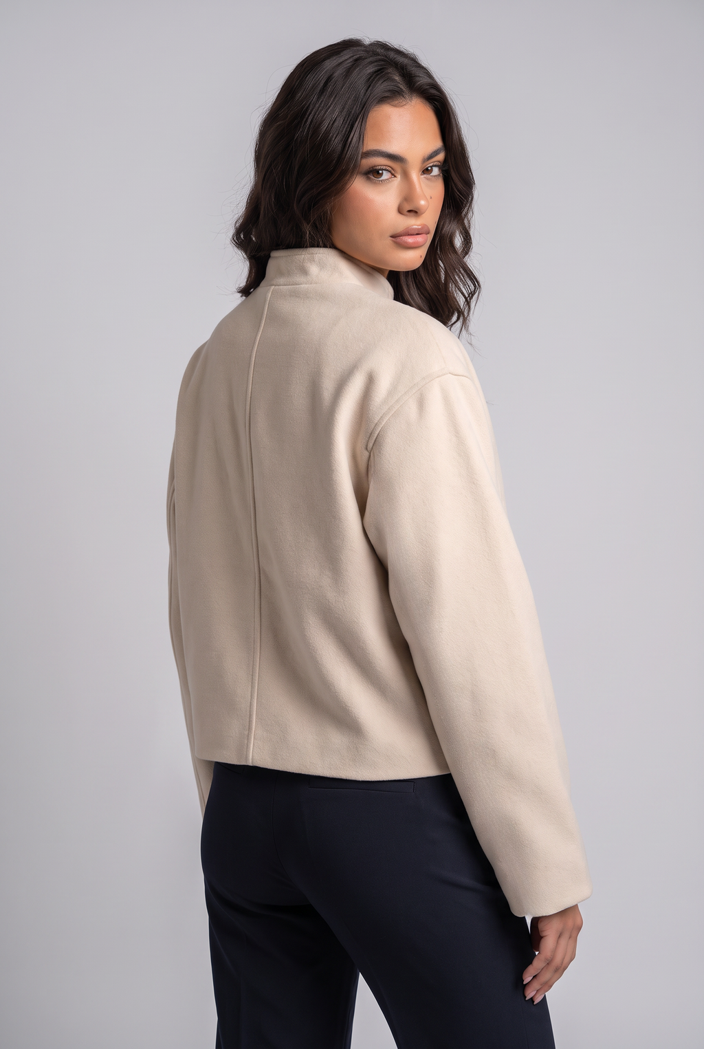 Women’s Frog Fastening Mandarin Collar Jacket