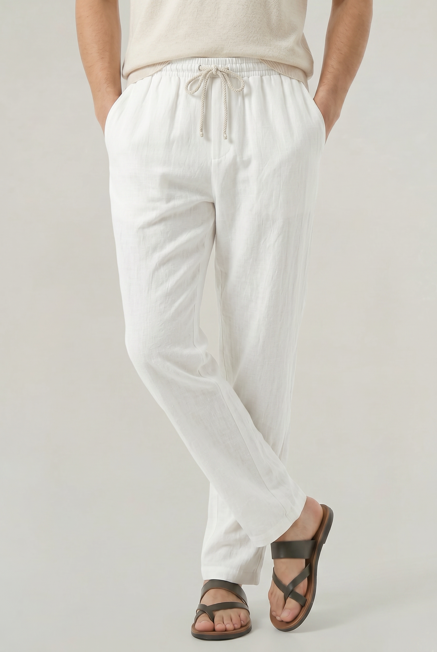 Men's Linen Drawstring Pantalon