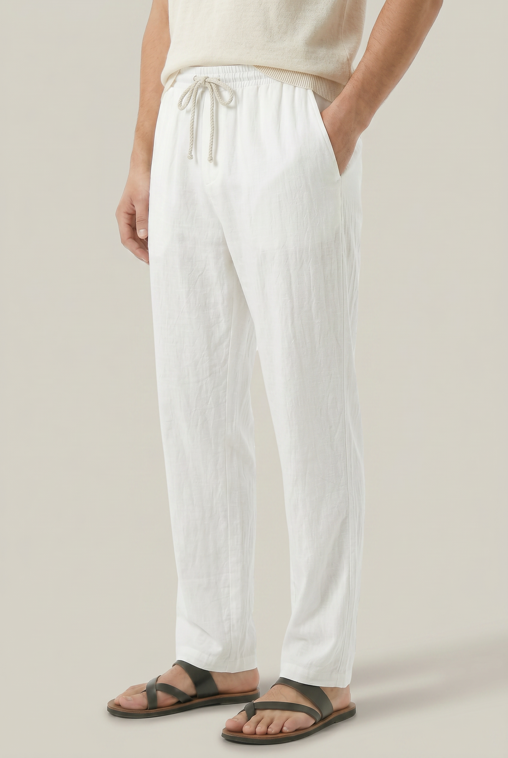 Men's Linen Drawstring Pantalon