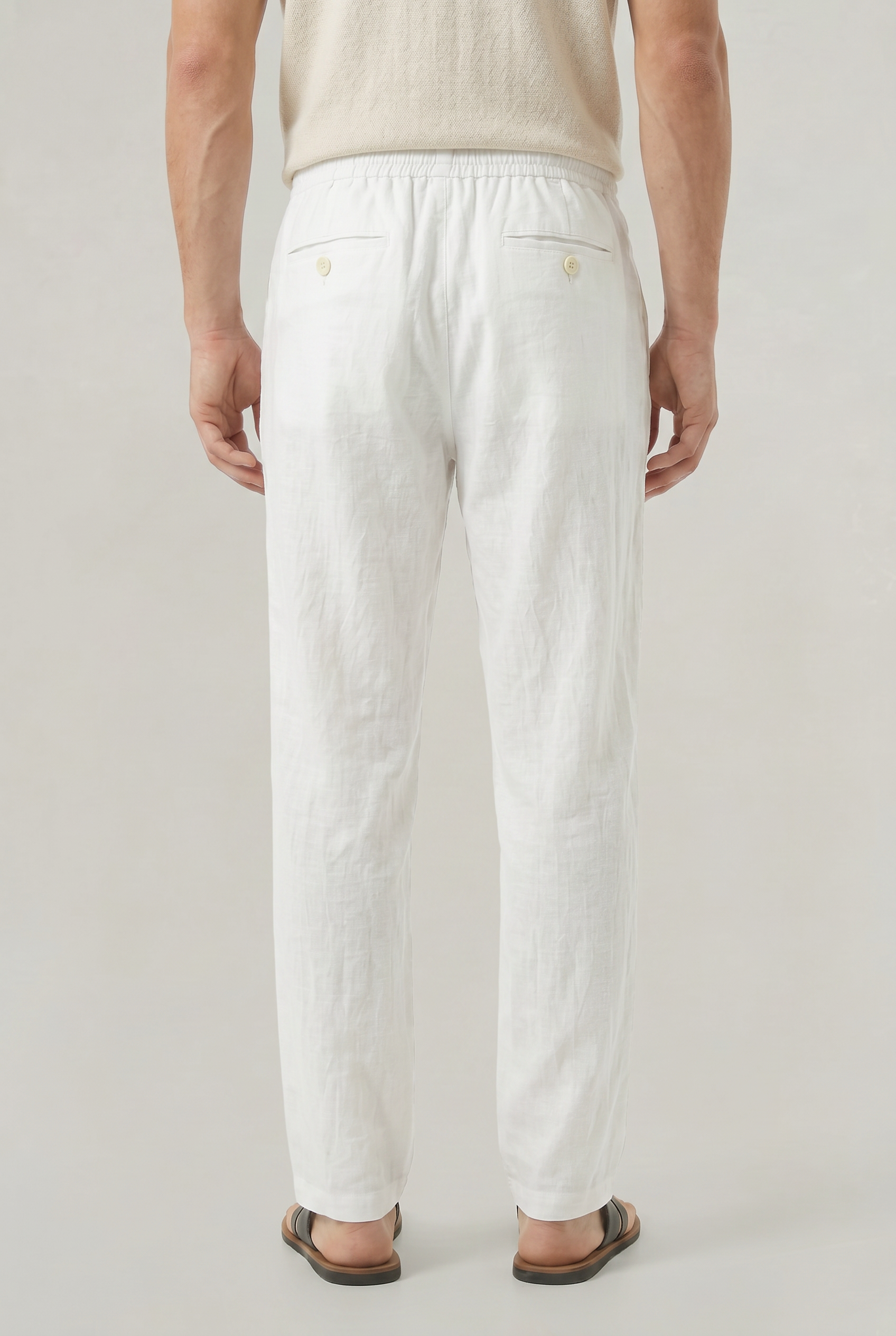 Men's Linen Drawstring Pantalon