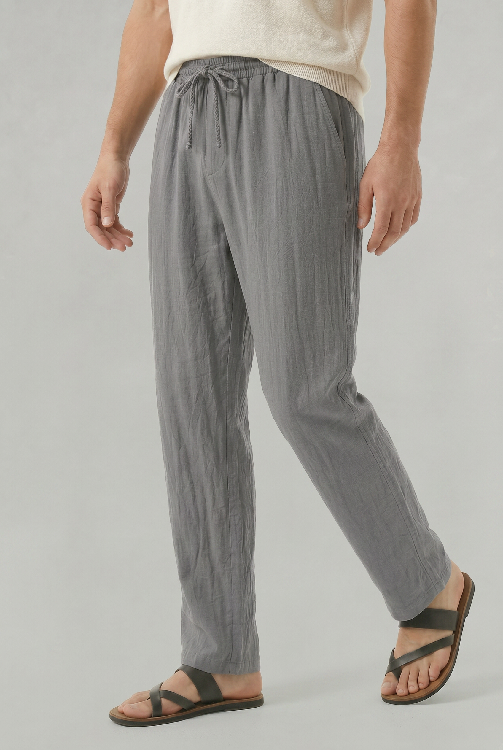 Men's Linen Drawstring Pantalon