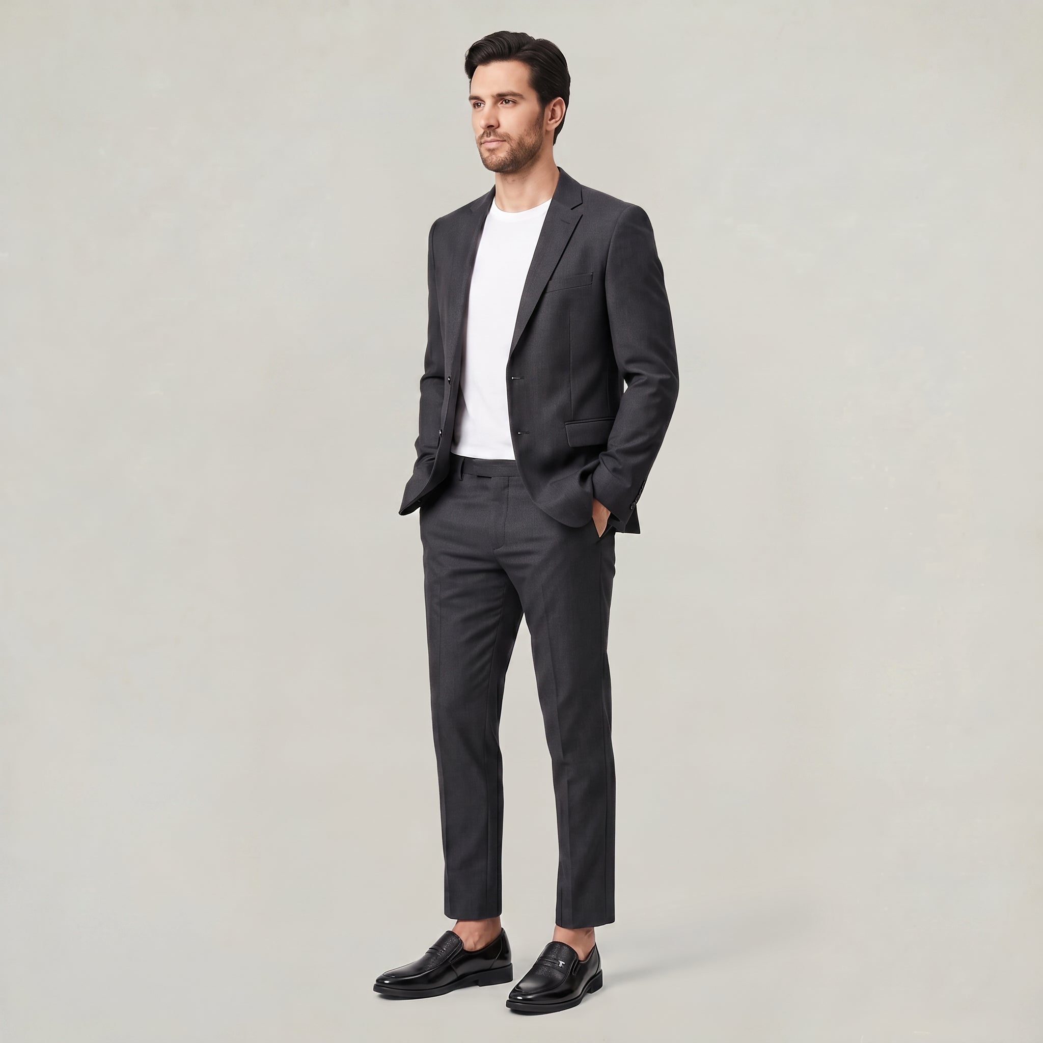 Men's Leather Slip-On Business Loafers