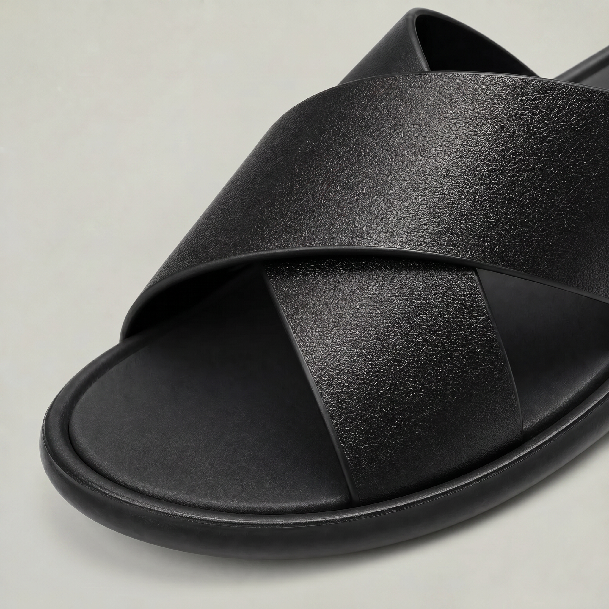 Men's Cross Strap Slide Sandals - Anti-Slip Home Slippers