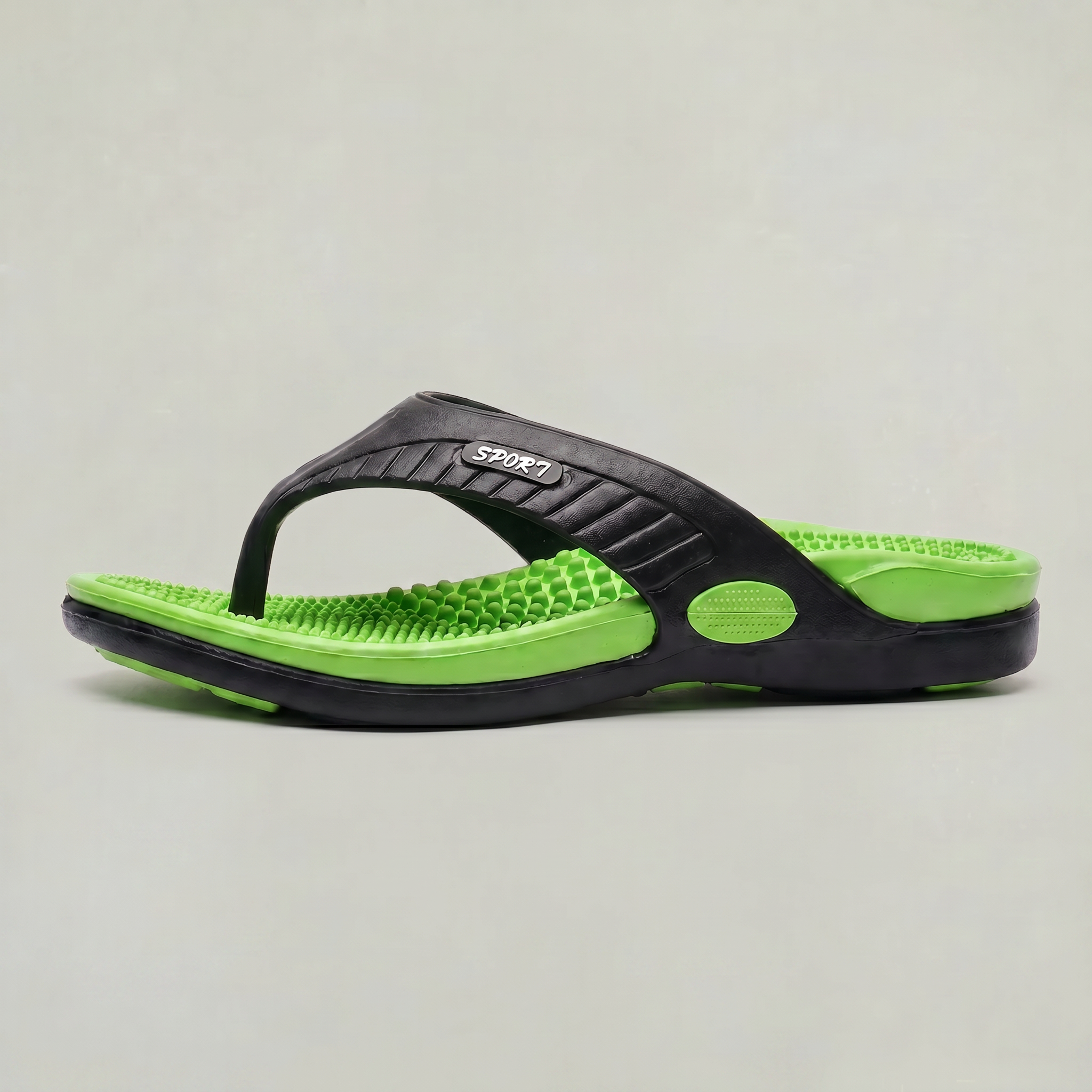 Men's Lightweight Beach Flip Flop Sandals With Textured Footbed