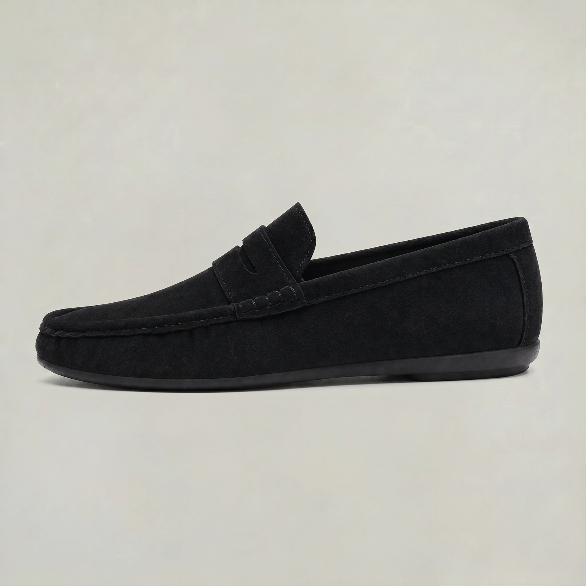 Men's Suede-Style Chunky Sole Penny Loafers