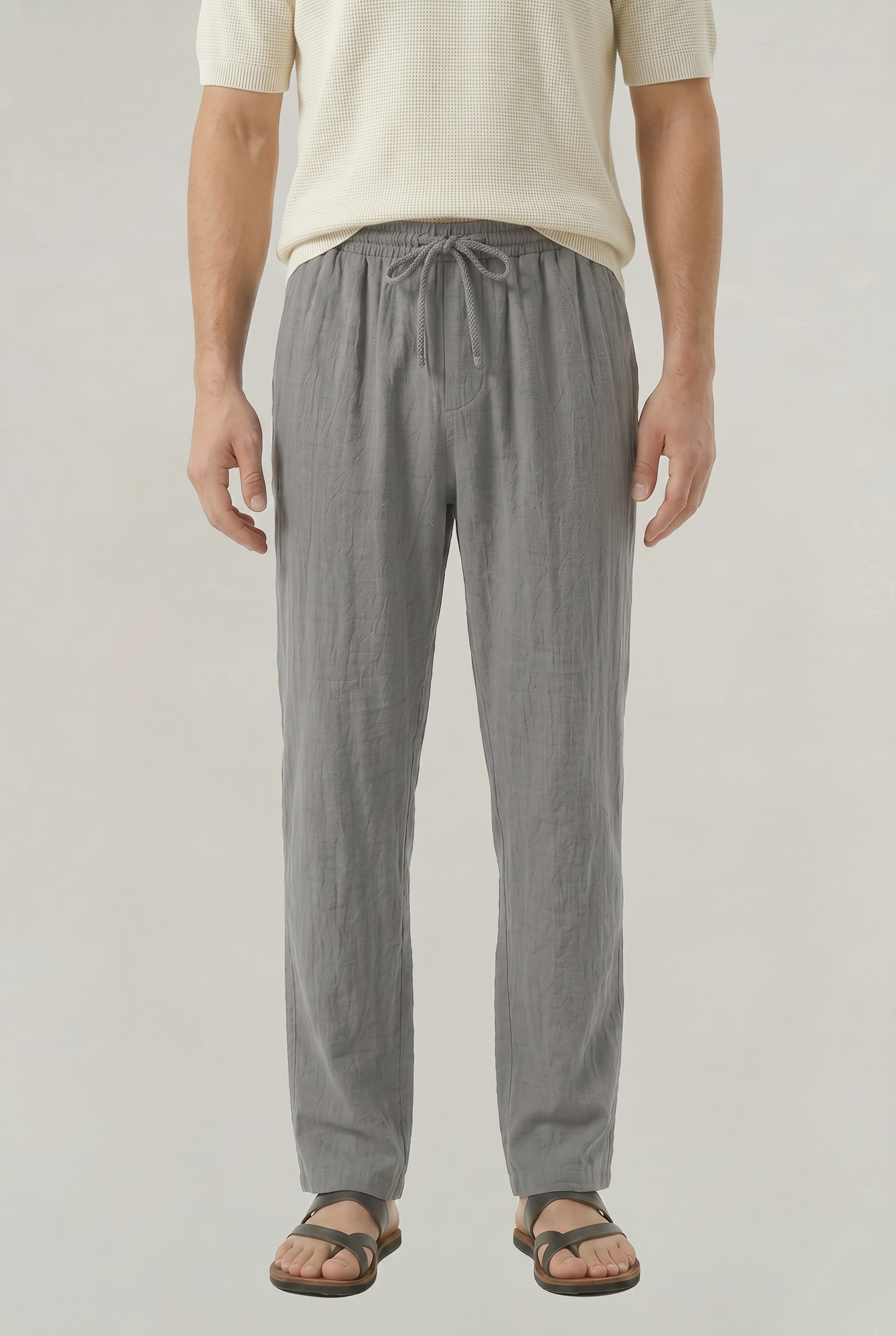 Men's Linen Drawstring Pantalon