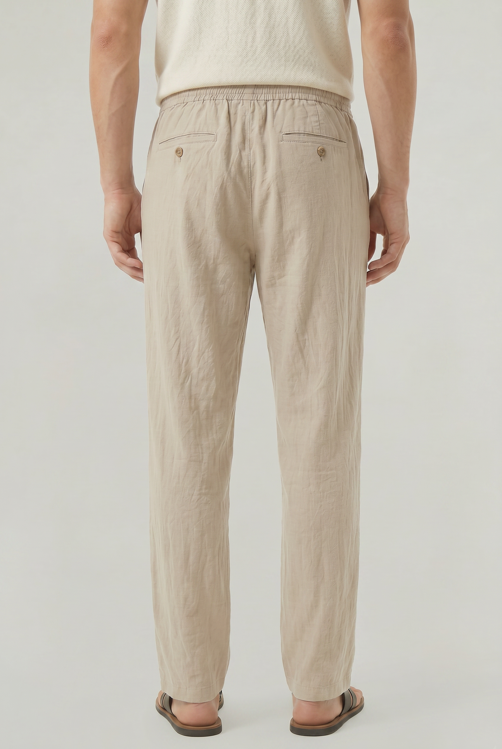 Men's Linen Drawstring Pantalon