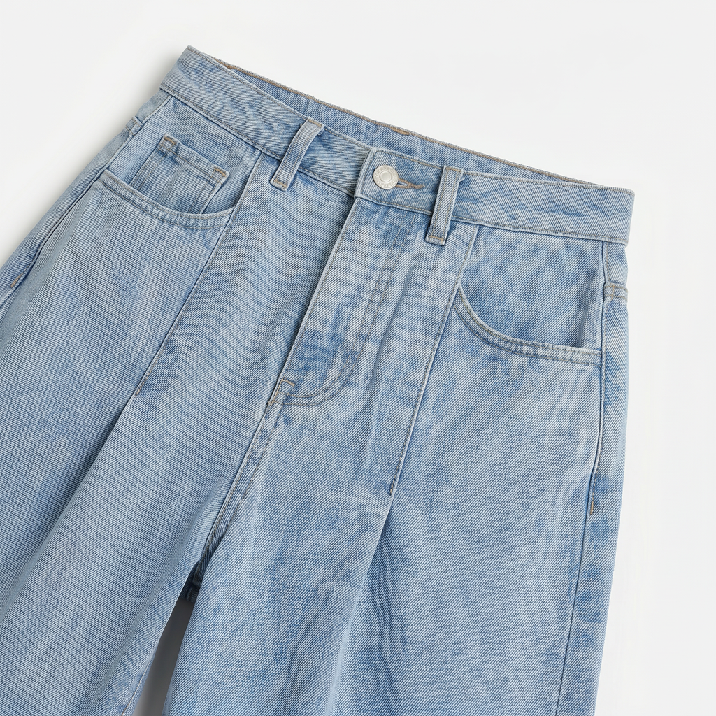 Women's Denim Bermuda Shorts Adjustable Waist