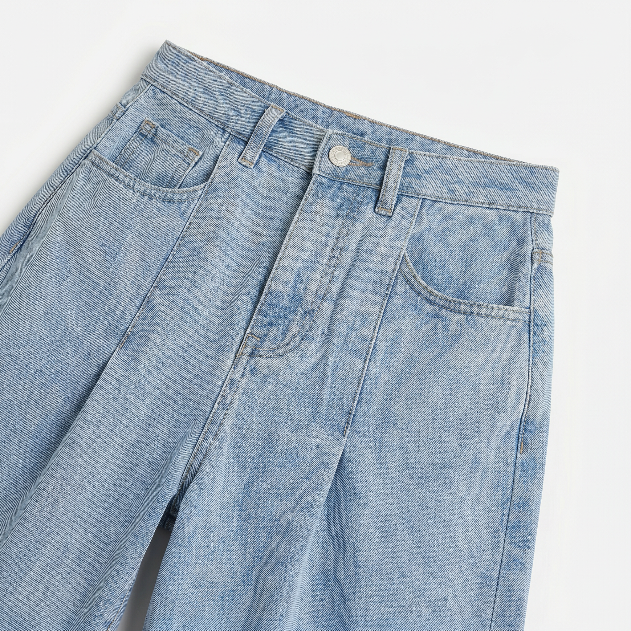 Women's Denim Bermuda Shorts Adjustable Waist