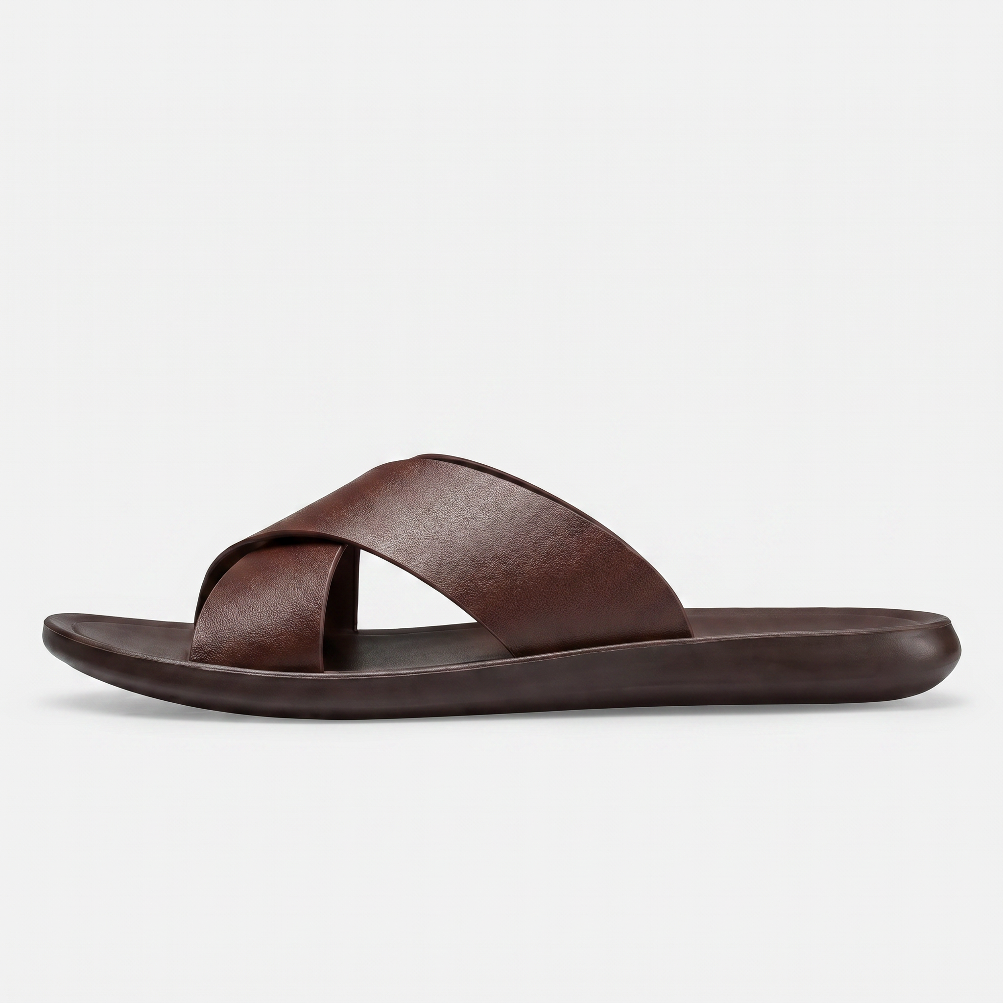 Men's Cross Strap Slide Sandals - Anti-Slip Home Slippers