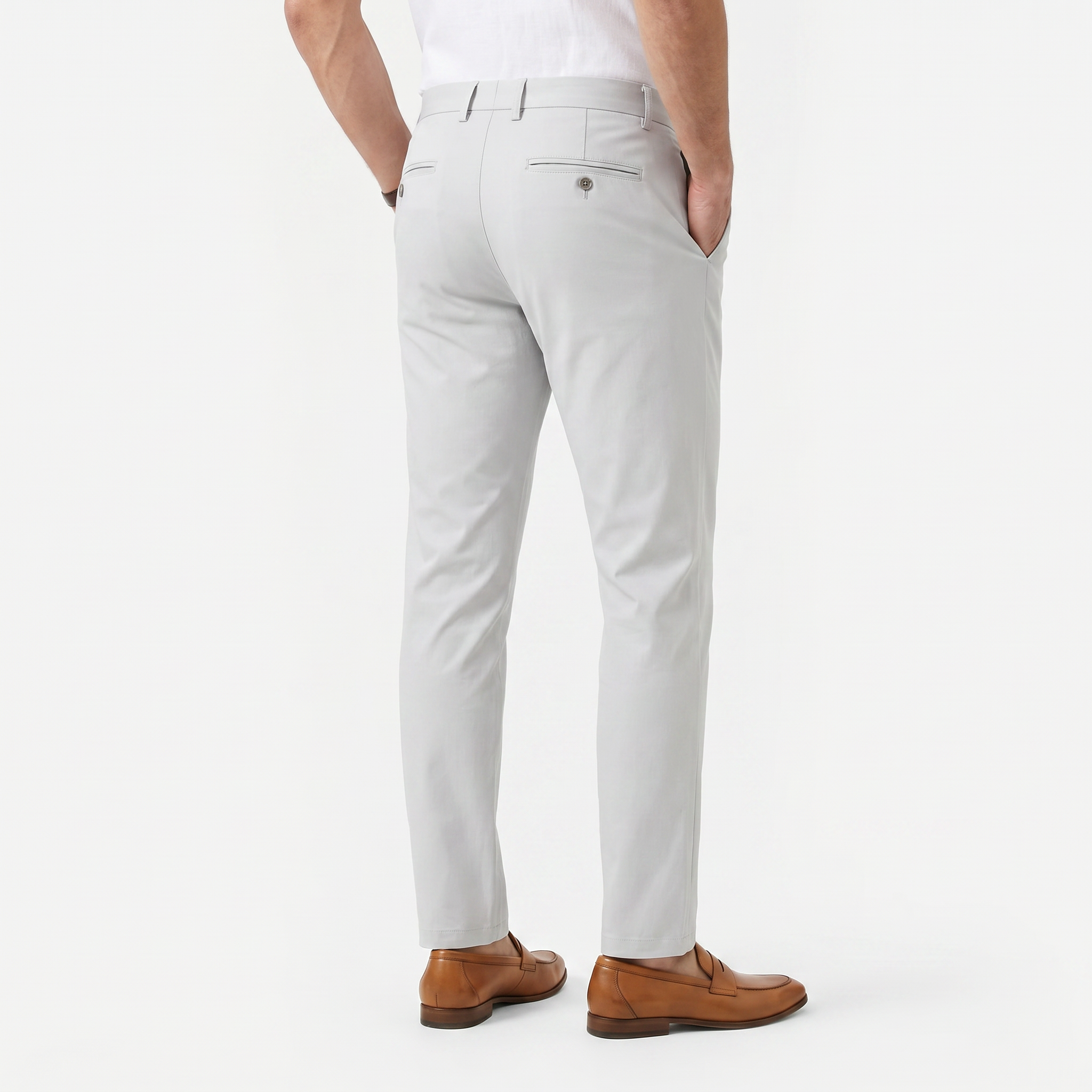 Men's Slim Fit Stretch Chino Trousers