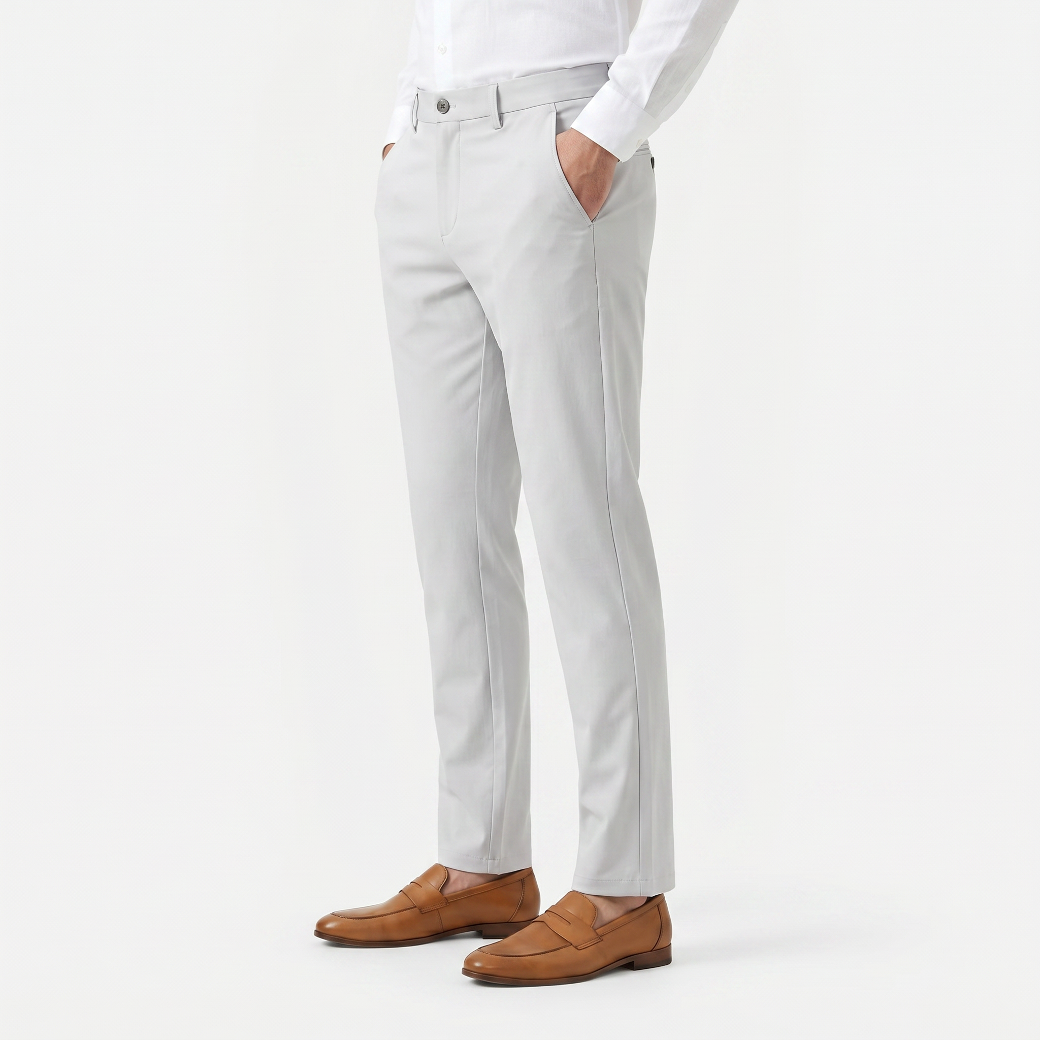 Men's Slim Fit Stretch Chino Trousers
