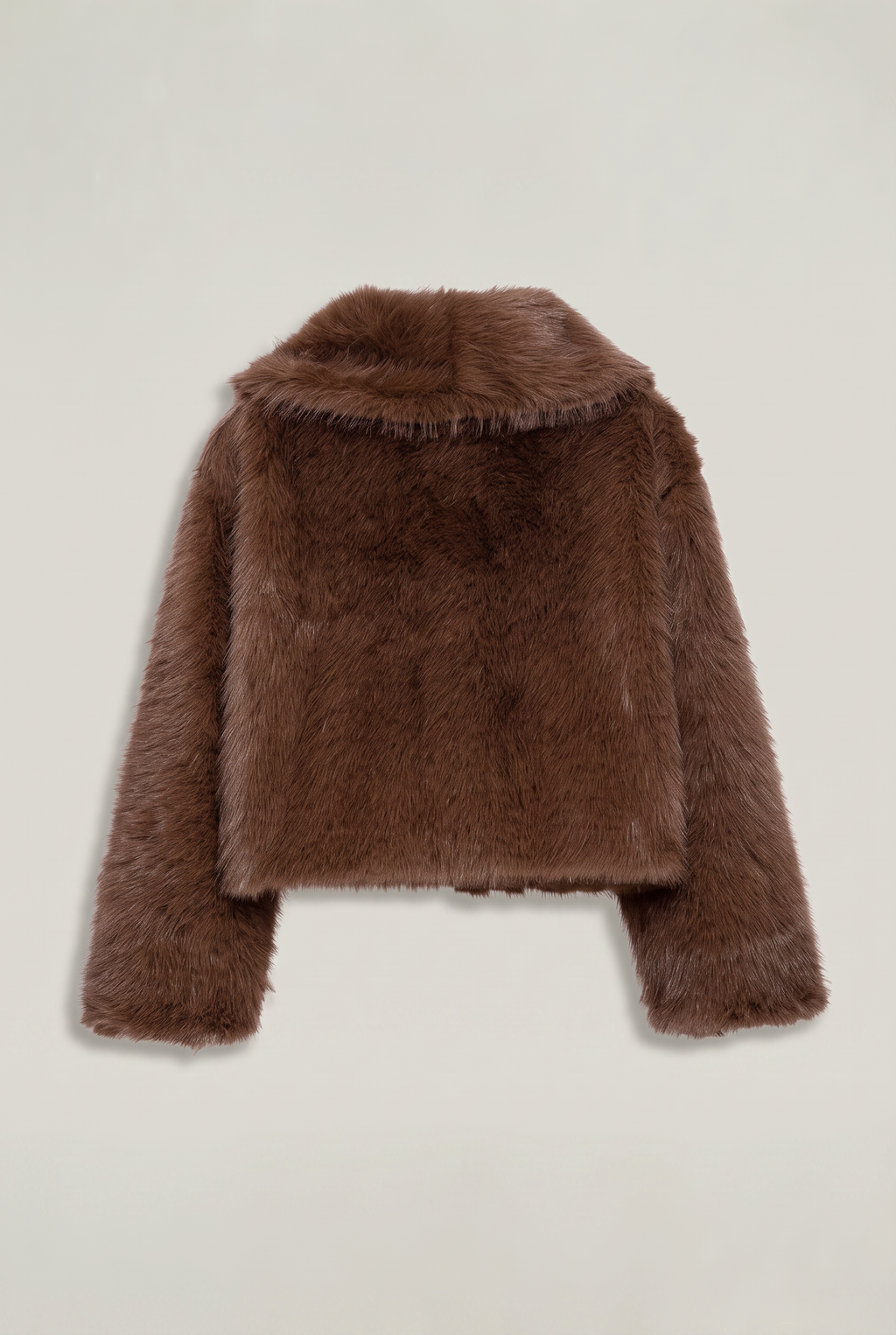 Women’s Cropped Shaggy Faux-Fur Jacket