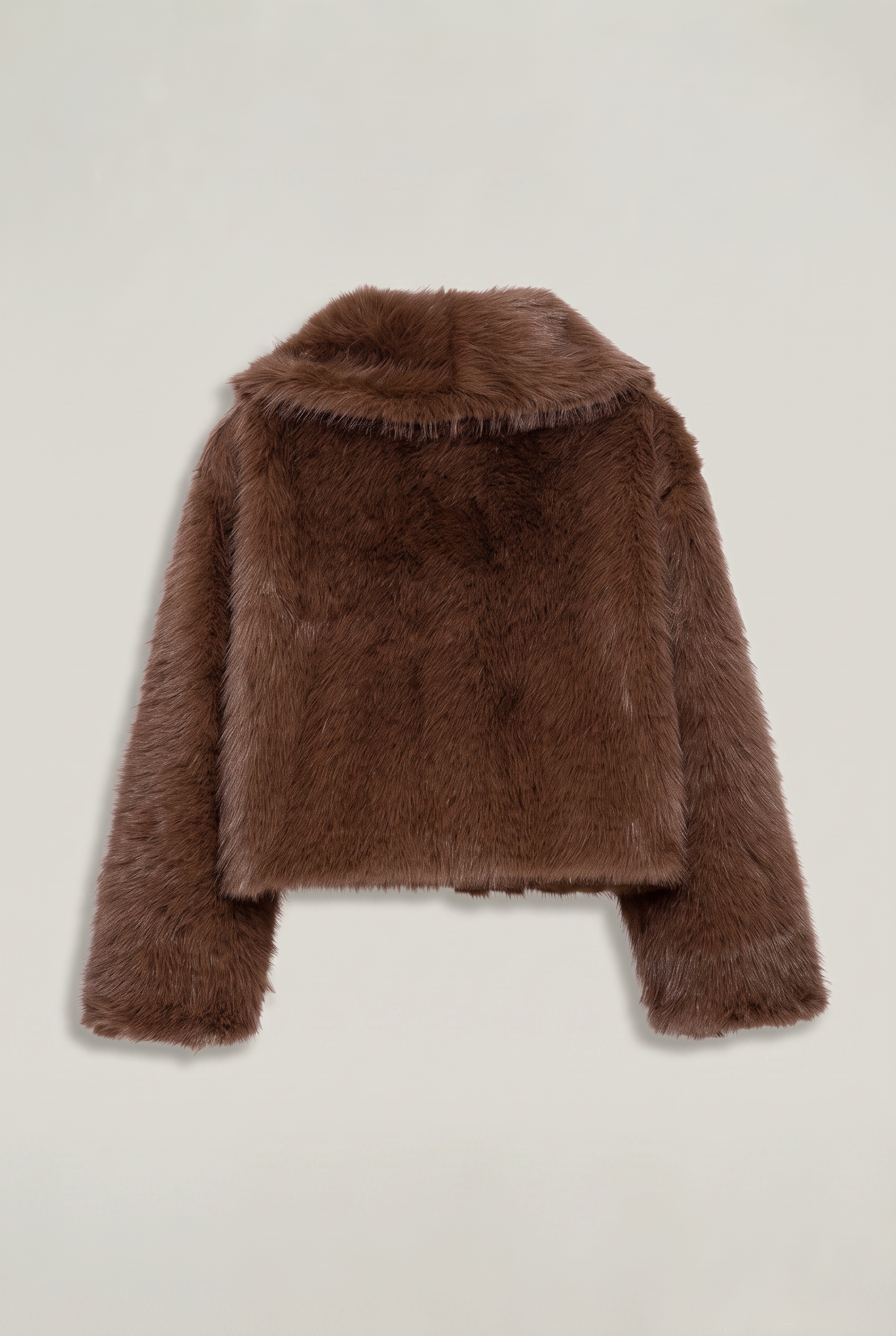 Women’s Cropped Shaggy Faux-Fur Jacket