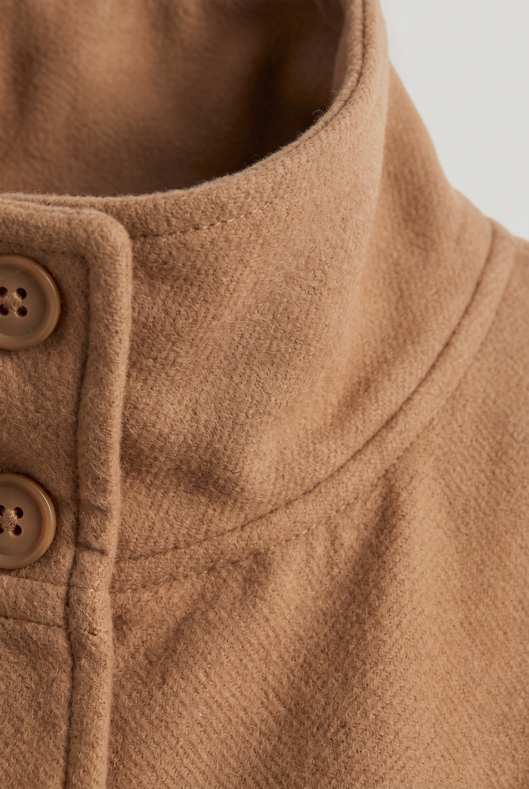 Women’s Belted Cape Jacket - Stand Collar Coat