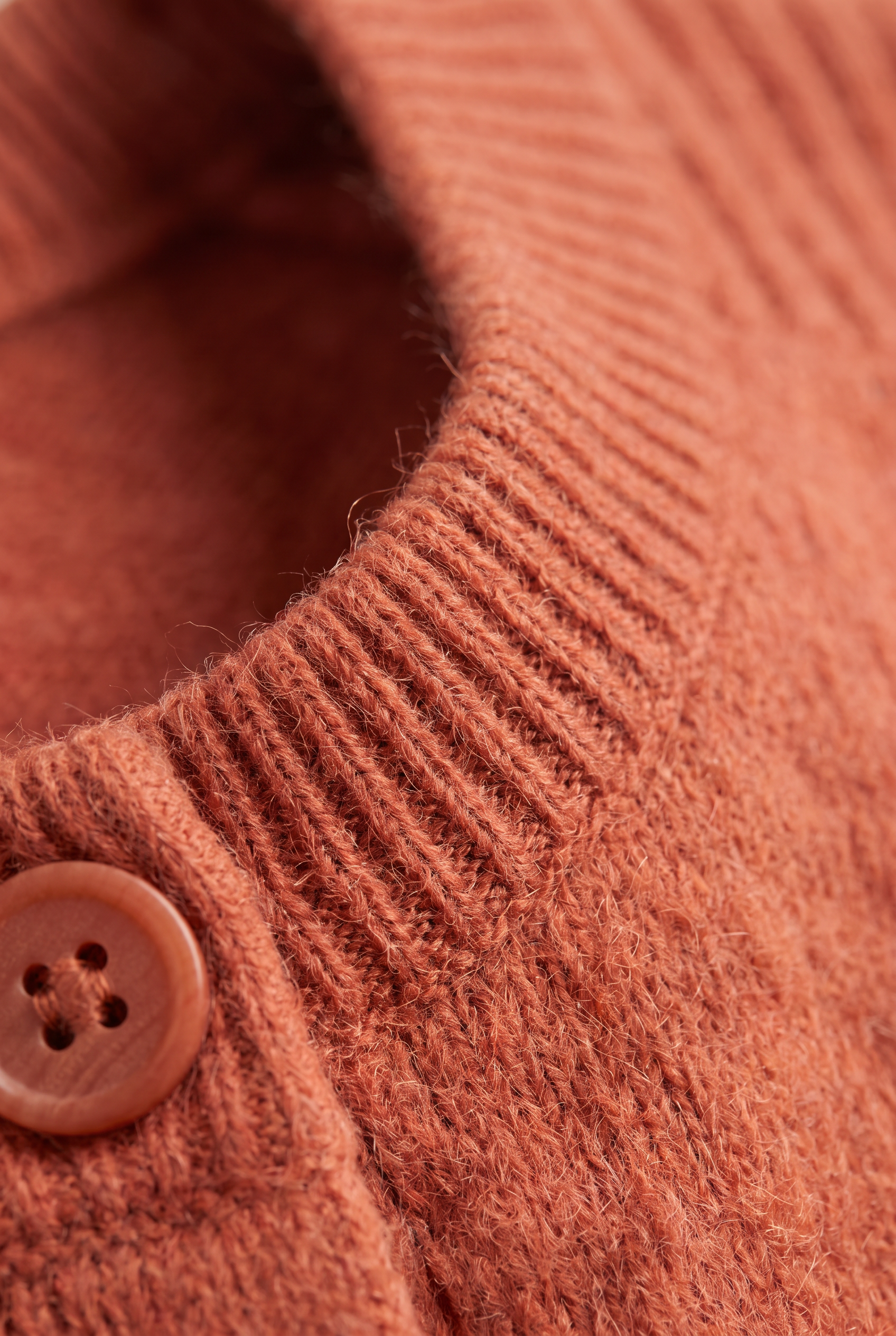 Women's Cropped Button Cardigan – Crew Neck Knitted Long Sleeve Jumper