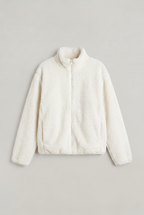 Women's Teddy Fleece Jacket – Zip-Up Borg Coat