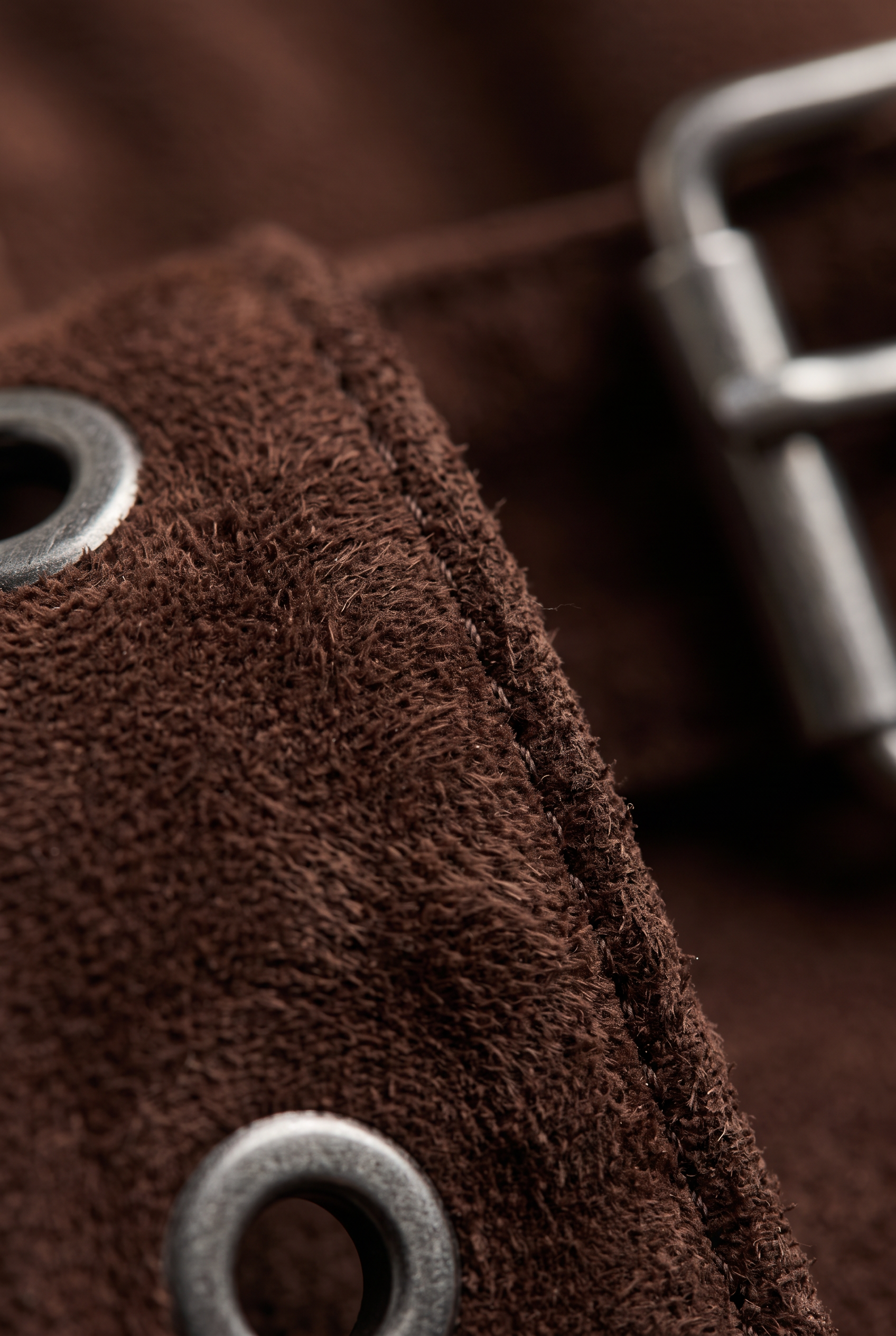 Women's Suede Look Jacket - Oversized Aviator Zip Up