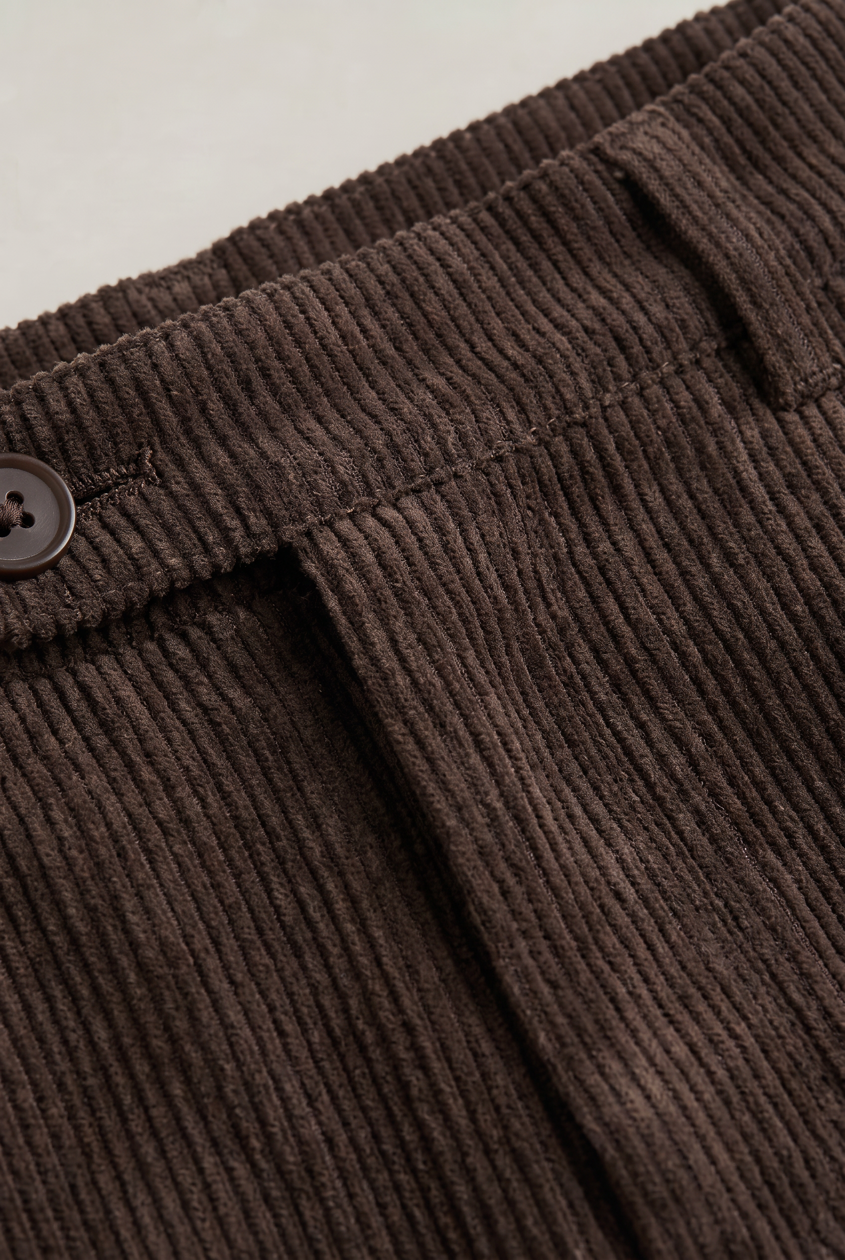 Men's Corduroy Trousers - Wide Leg Pleated Cord Trousers