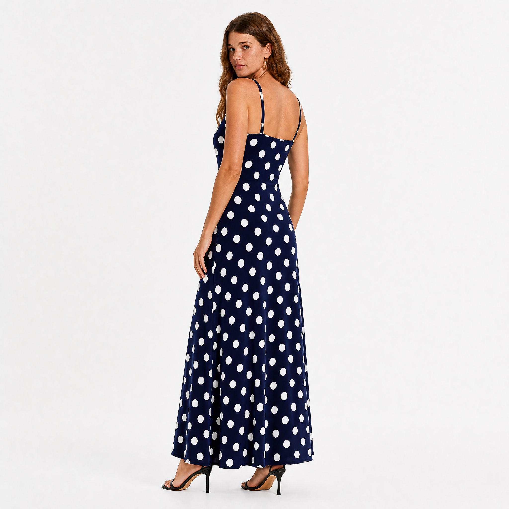 Women’s Polka Dot Cami Maxi Dress