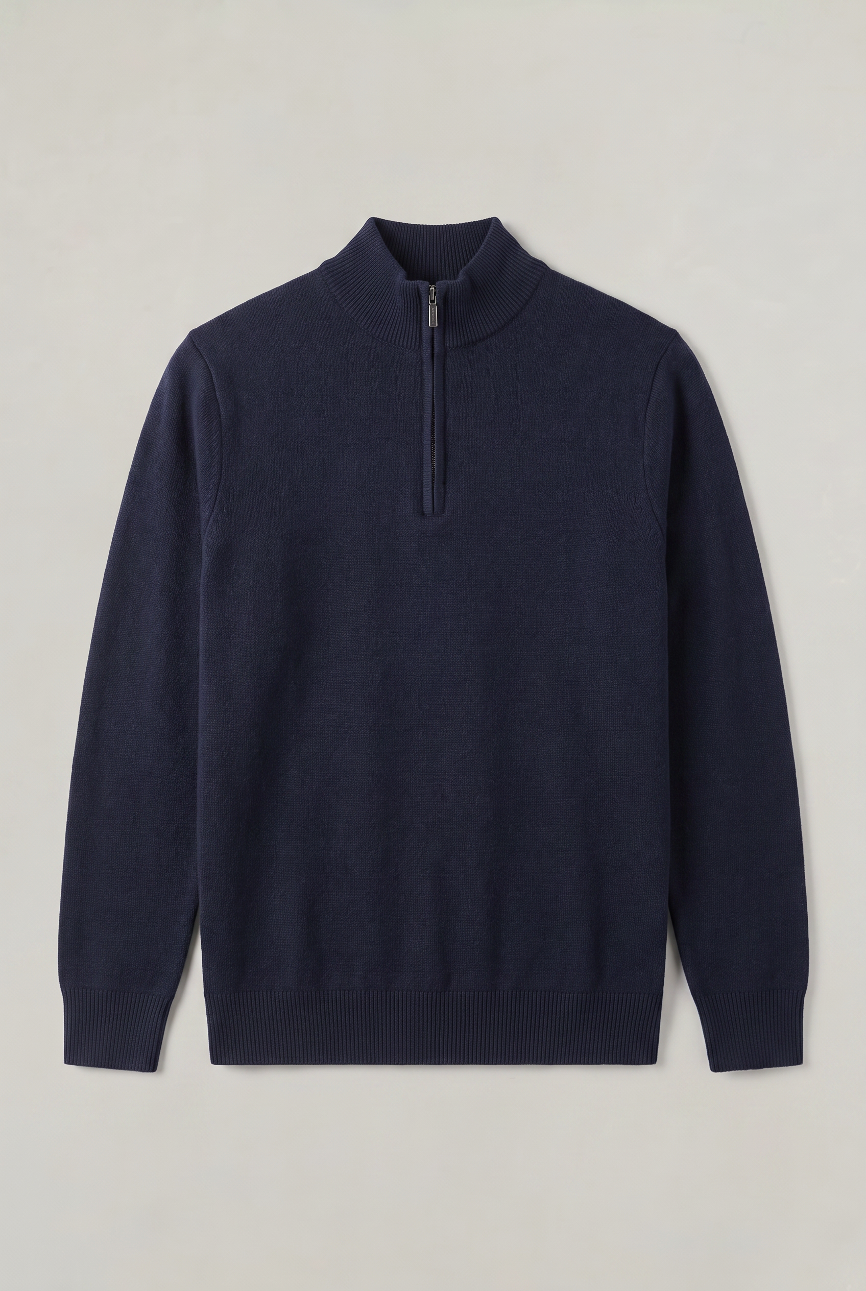 Men's Zip Up Funnel Neck Jumper