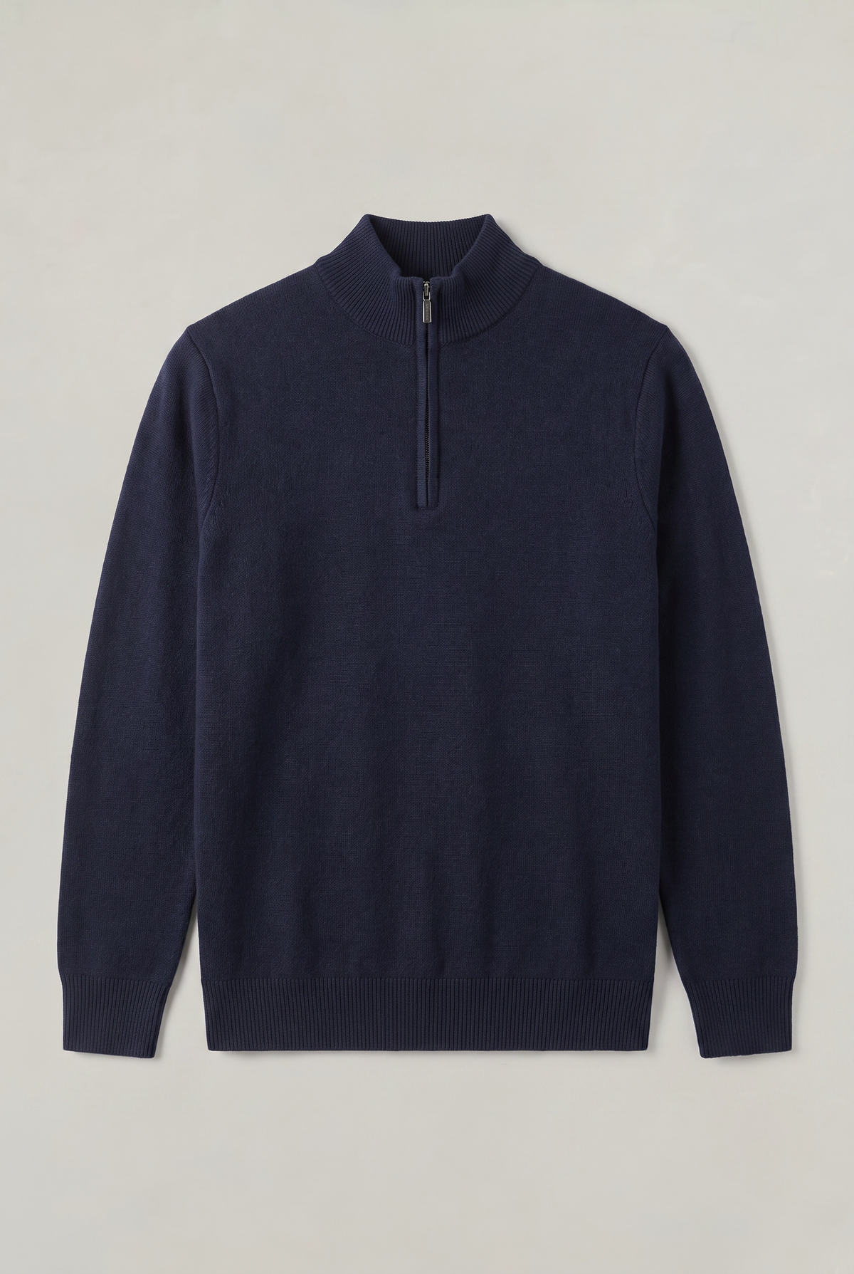 Men's Zip Up Funnel Neck Jumper