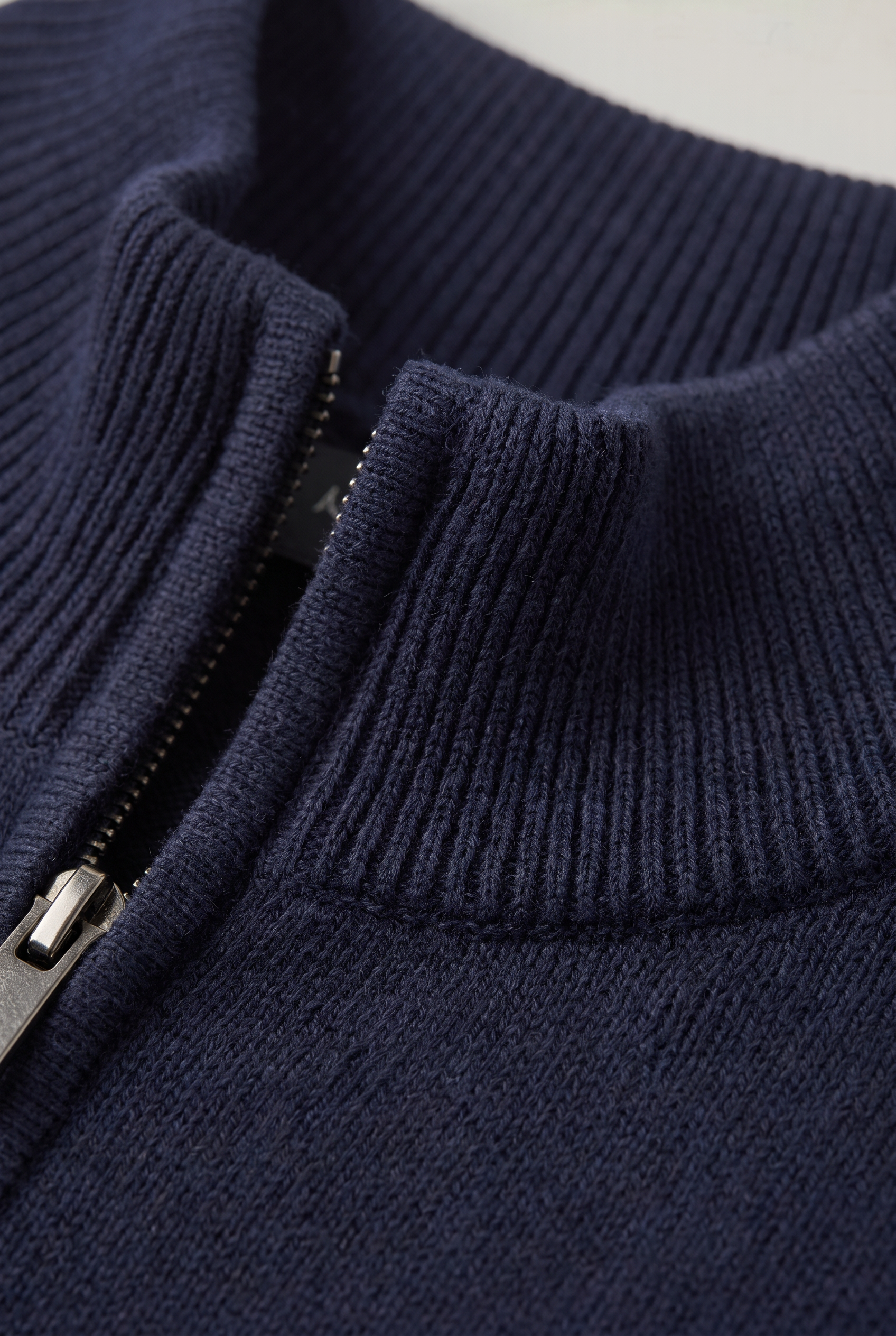 Men's Zip Up Funnel Neck Jumper