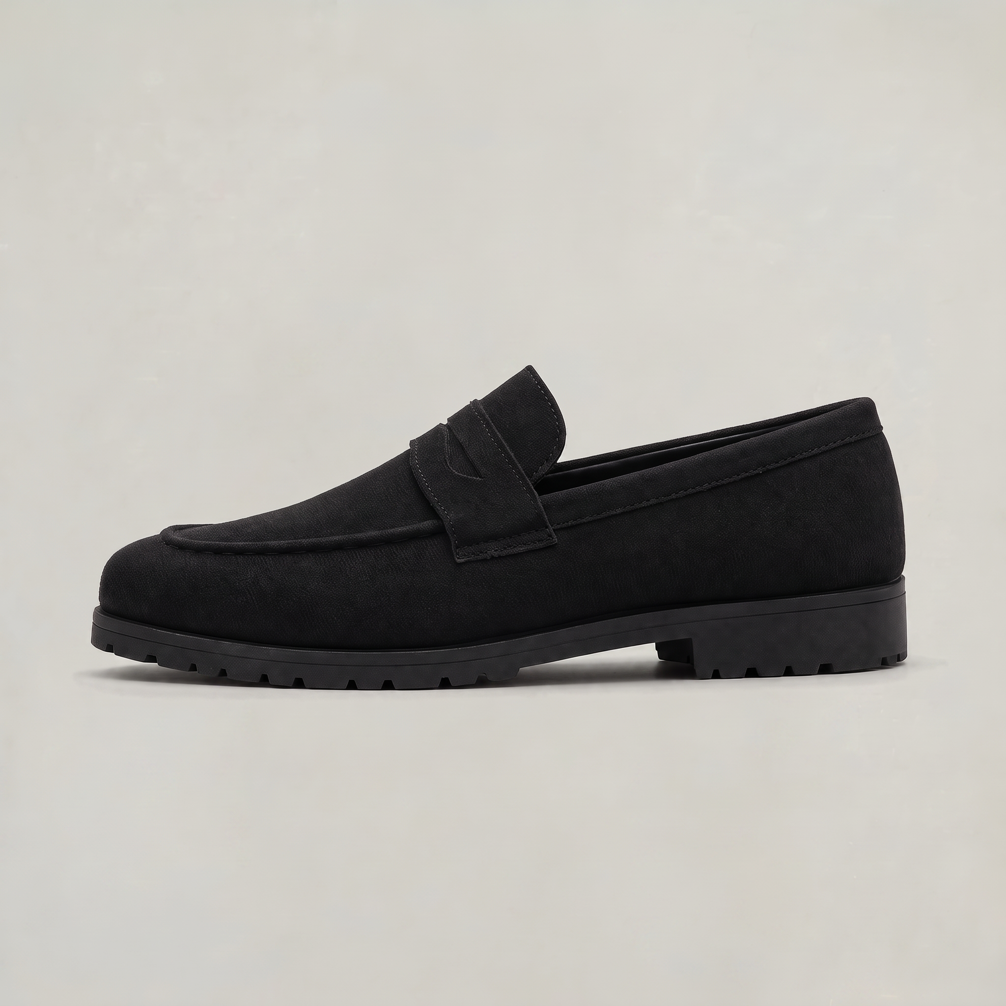 Men's Suede Look Penny Loafer - Slip On Loafers