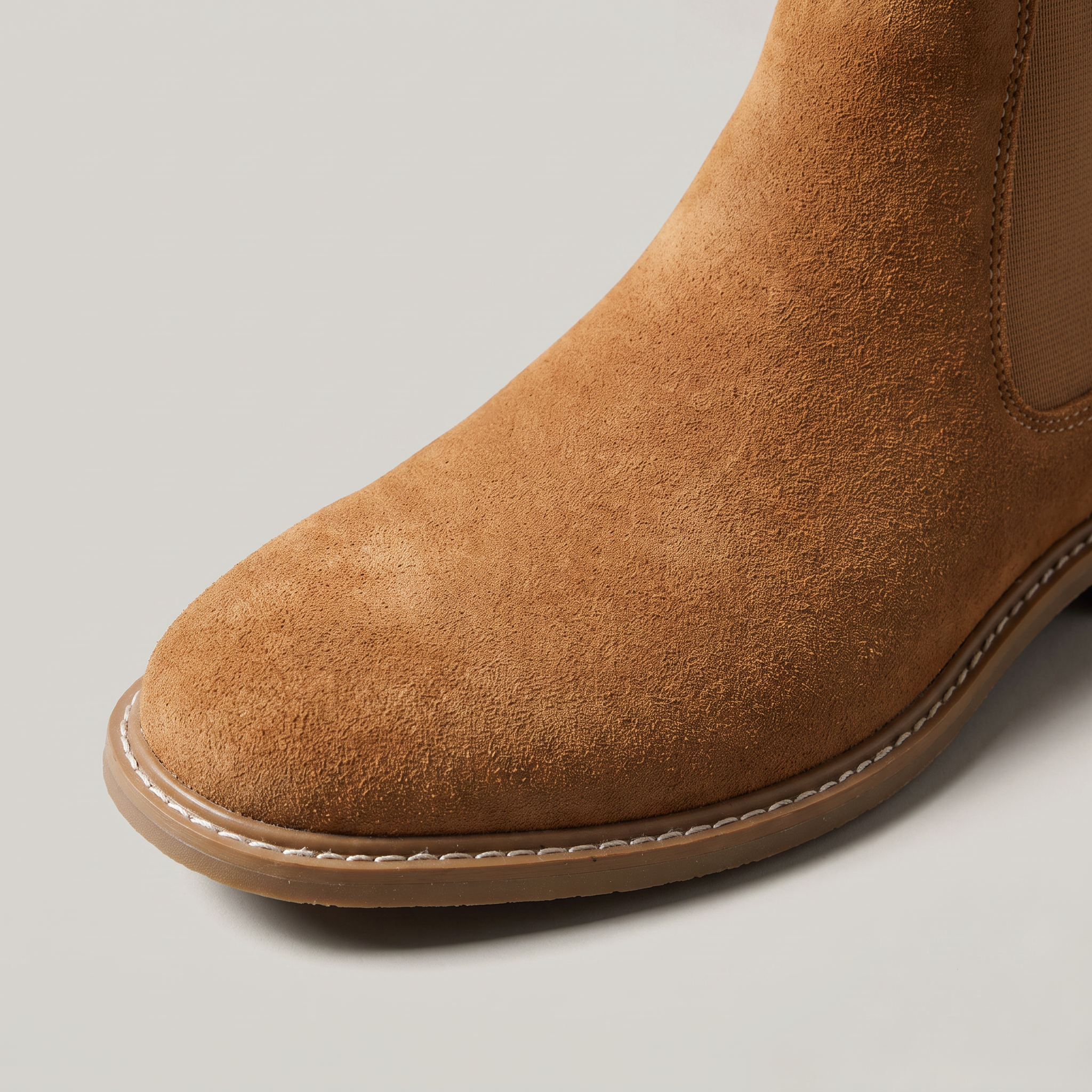 Men's Suede Look Chelsea Boots - Slip On Ankle Boots