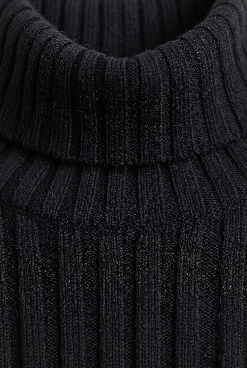 Women’s Knitted Midi Dress Long Sleeve Polo Collar Ribbed
